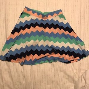 Chevron Pastel Multicolor Skirt